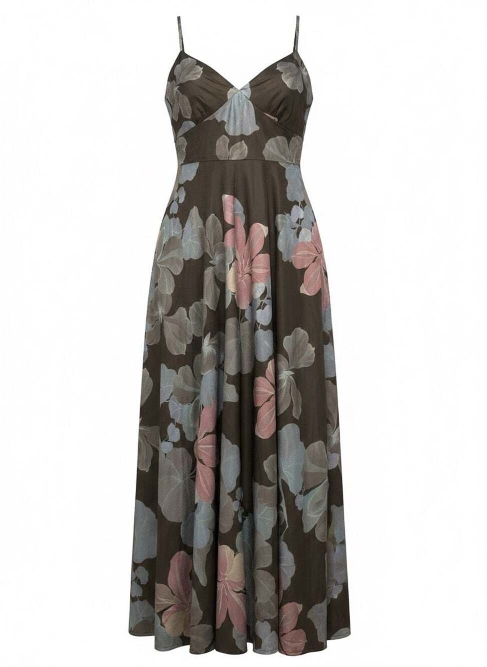 MOON RIVER Floral Empire Waist A-Line Midi Dress
A94